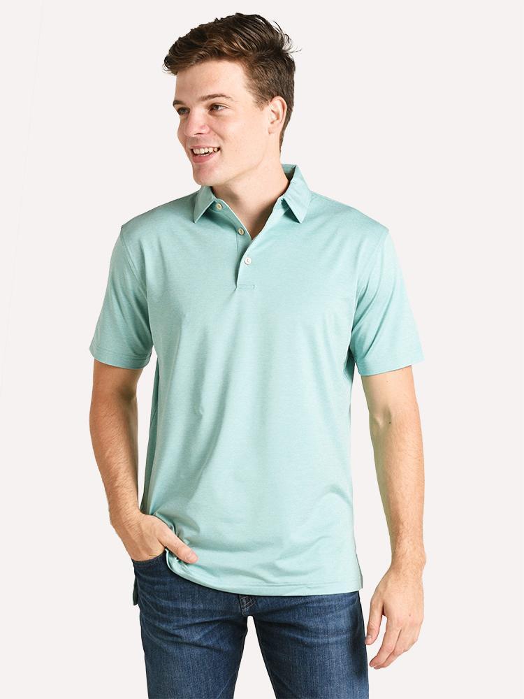 Peter Millar Men's Solid Stretch Jersey Polo - Saint Bernard