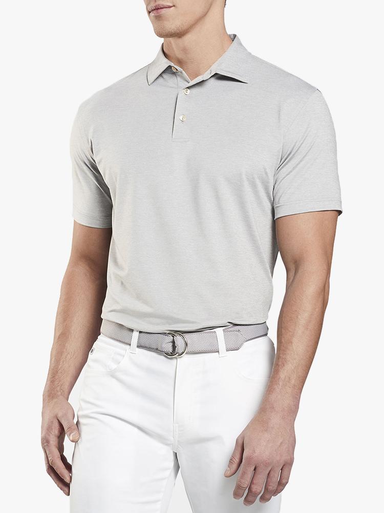 Peter Millar Men's Solid Stretch Jersey Polo - Saint Bernard