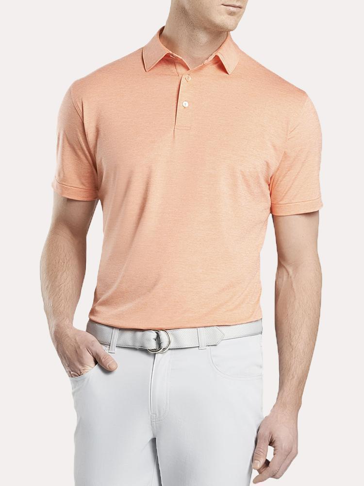 Peter Millar Men's Solid Stretch Jersey Polo - Saint Bernard