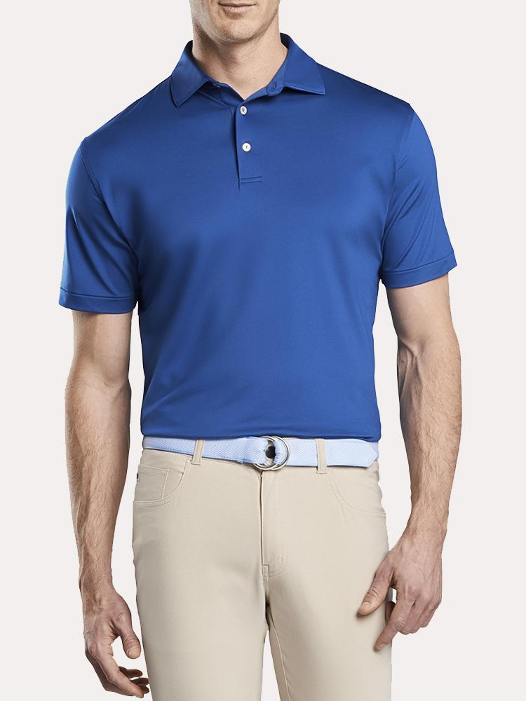 Peter Millar Men's Solid Stretch Jersey Polo - Saint Bernard