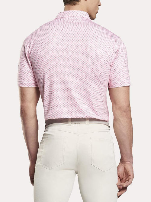 Peter Millar Men's Feed Printed Wine Glass Performance Polo