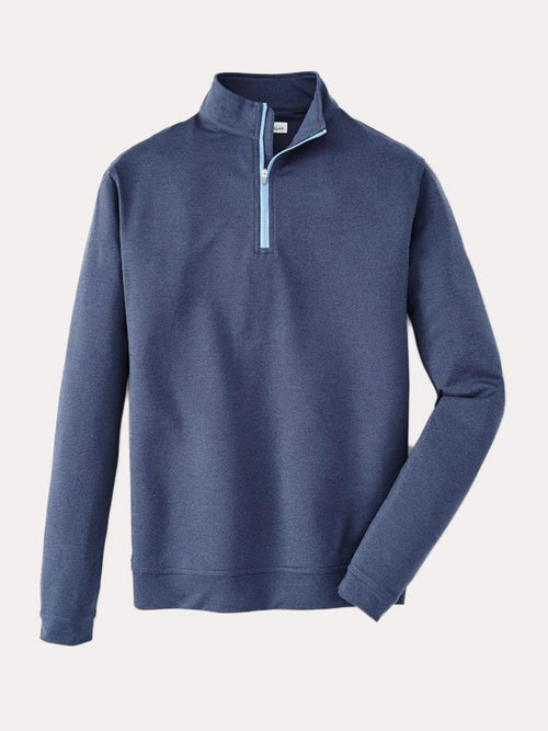 Peter Millar Stretch Loop Terry Melange Quarter-Zip