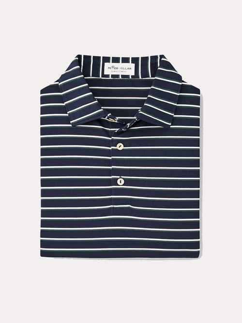 Peter Millar Coley Stripe Stretch Mesh Polo
