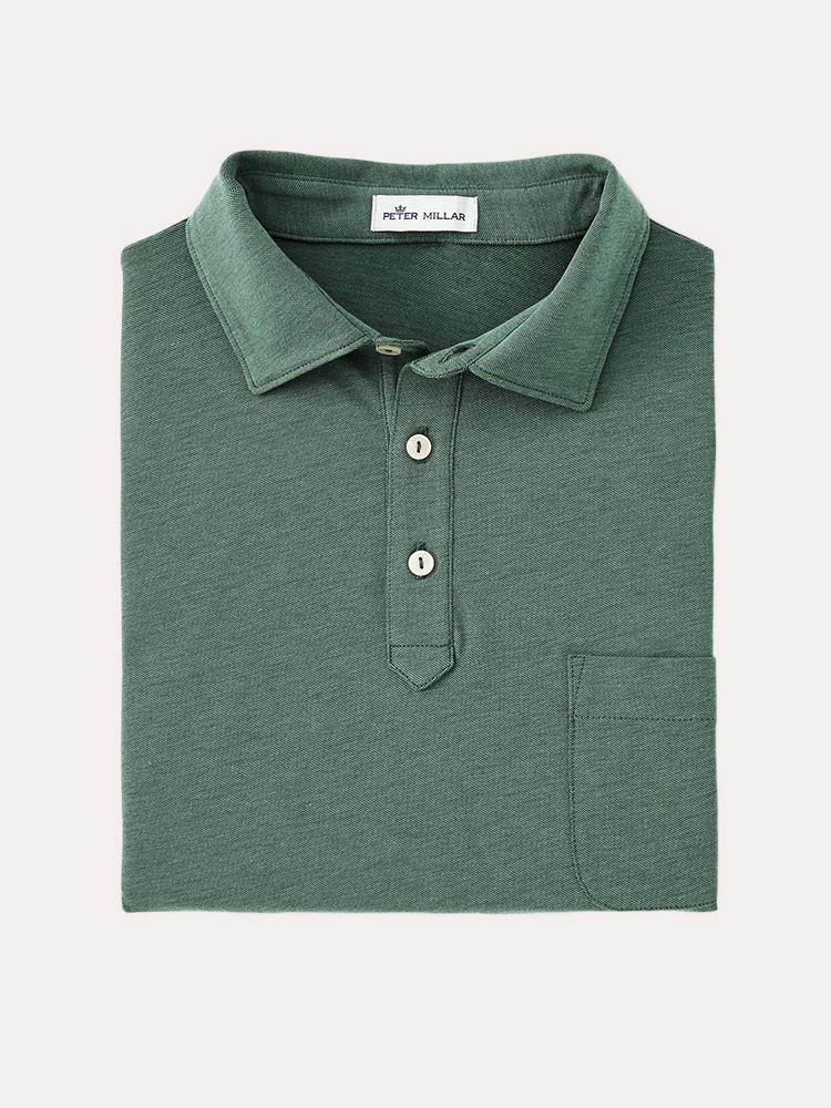 Peter Millar Men's Clutch Cotton Blend Pique Knit Polo - Saint Bernard