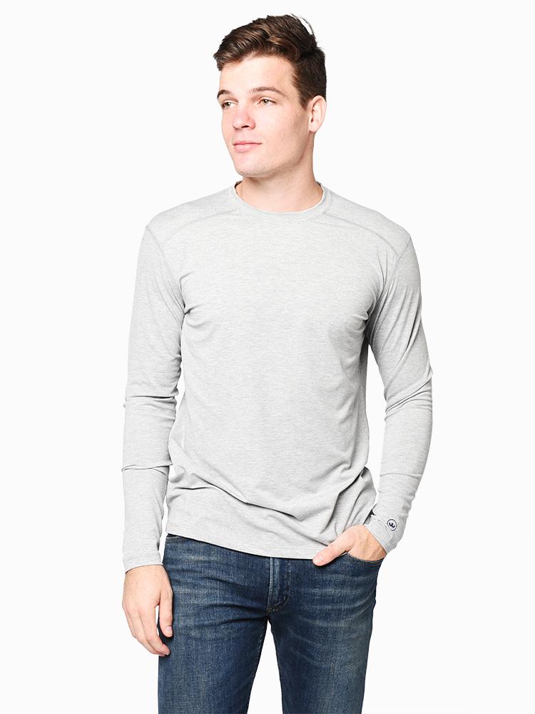 Peter Millar Men’s Walton Midweight Baselayer Crew Neck Tee - Saint Bernard