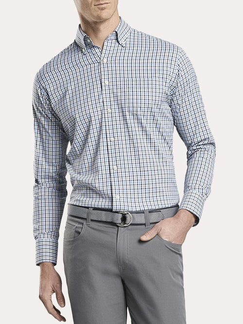 Peter Millar Men's Performance Aspen Multi Check Woven