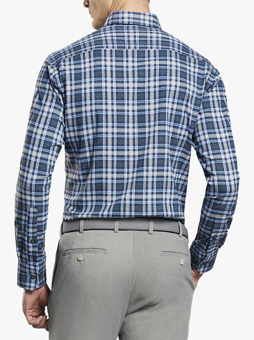 Peter Millar Men’s Douglas Check Performance Flannel Shirt