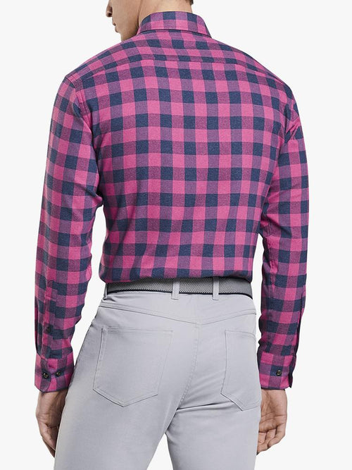 Peter Millar Men’s Jasper Buffalo Plaid Performance Flannel Shirt