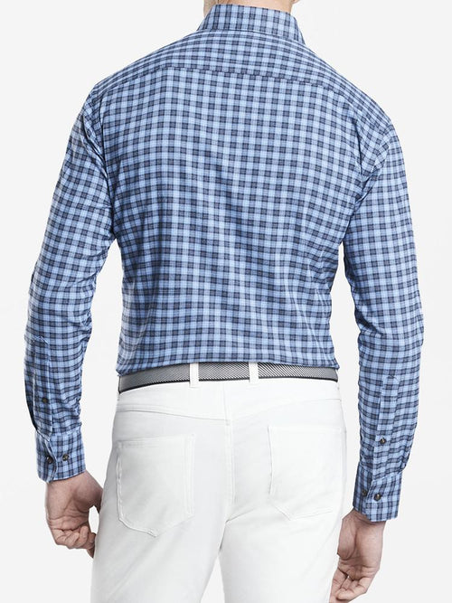 Peter Millar Hunter Check Performance Flannel Sport Shirt