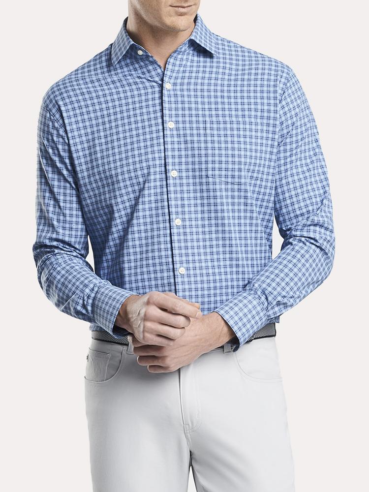 Peter Millar Hartford Natural Touch Performance Sport Shirt - Saint Bernard