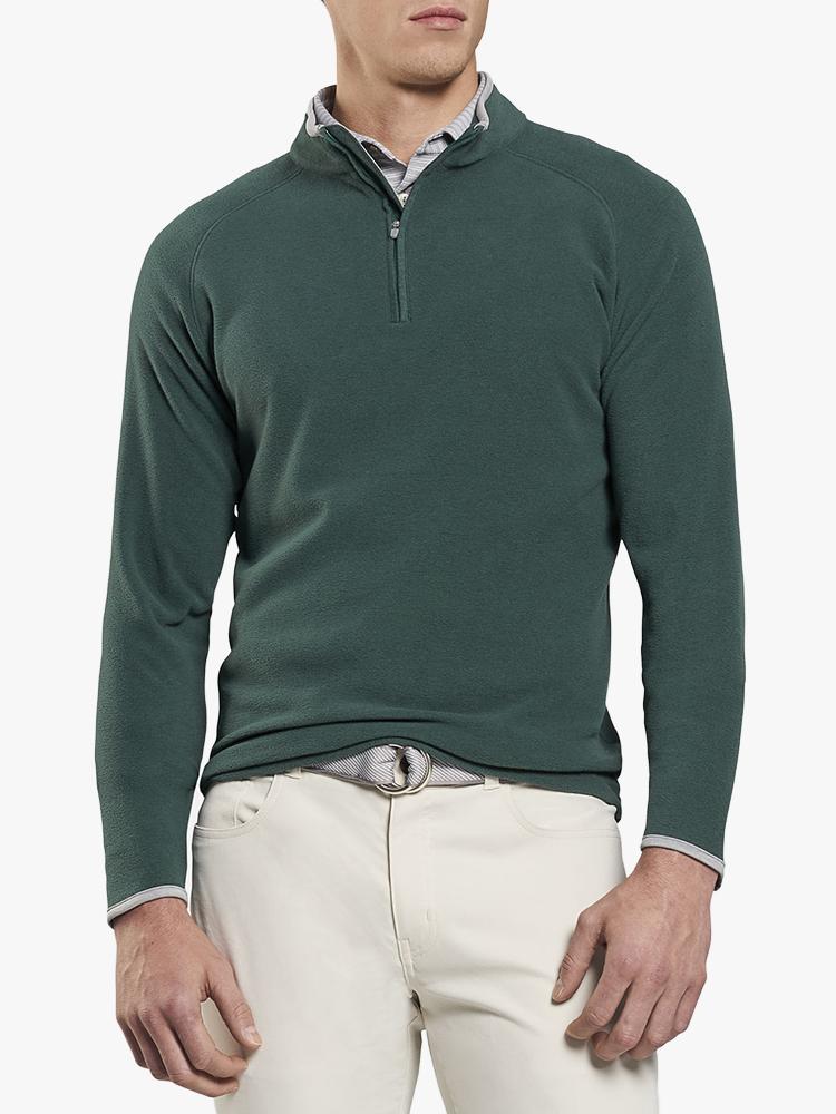 Peter Millar Men's All Day Microfleece Quarter Zip - Saint Bernard