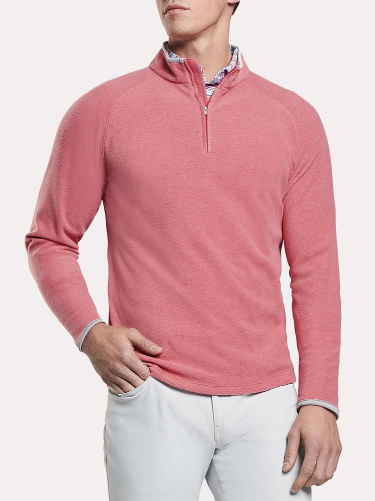Peter Millar Men's All Day Microfleece Quarter Zip - Saint Bernard