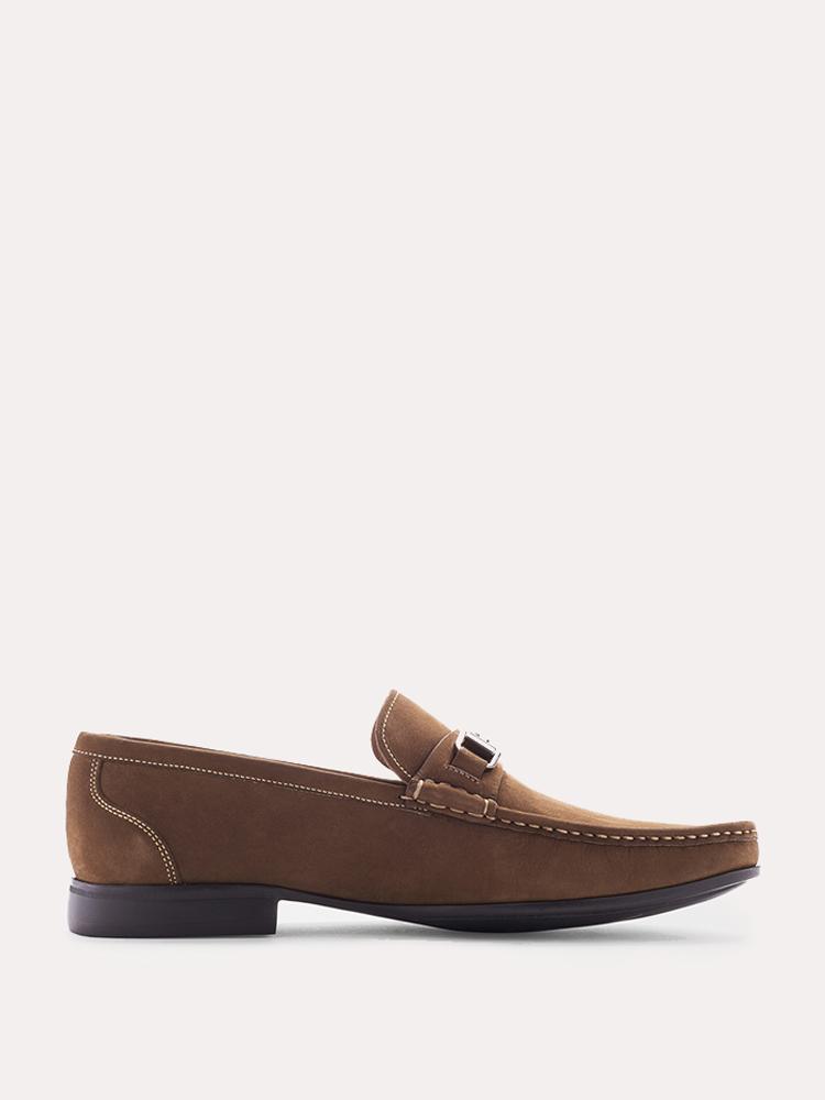 Peter Millar Men's Hyperlight Nubuck Bit loafer - Saint Bernard