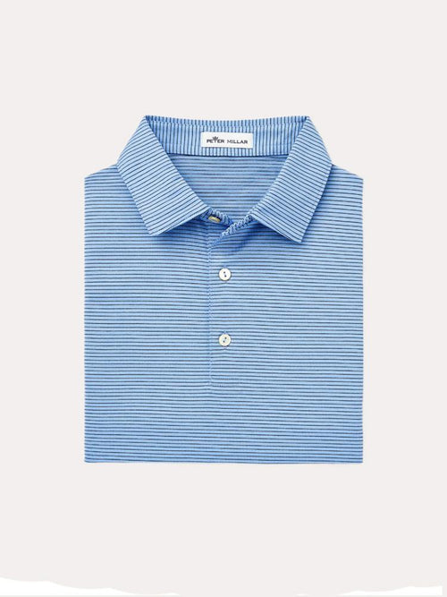 Peter Millar Crown Ease Durango Stripe Cotton Polo