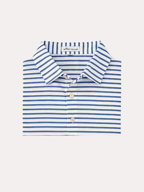 Peter Millar Crown Ease Parker Stripe Cotton Lisle Polo