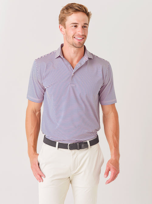 Saint Bernard Men's Conner Stripe Performance Polo
