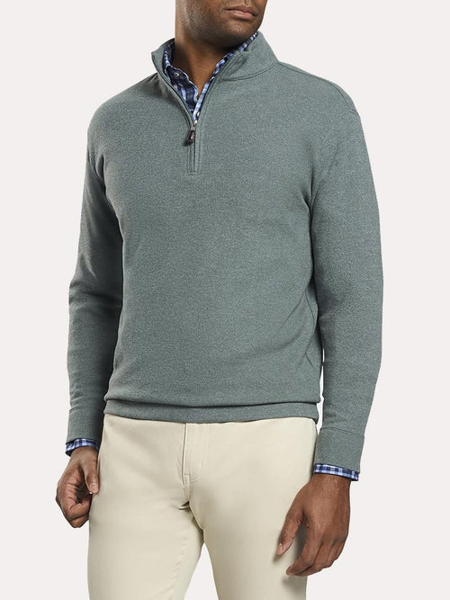Peter Millar Tri Blend Melange Quarter Zip