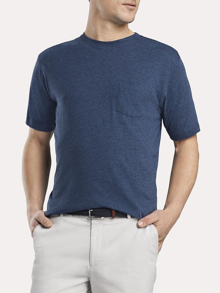 Peter Millar Men's Seaside Soft Pocket Tee - Saint Bernard