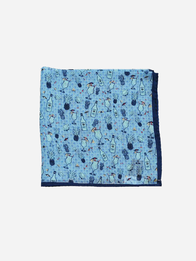 Peter Millar Men's Pina Colada Pocket Square - Saint Bernard