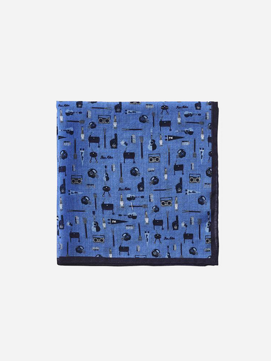 Peter Millar Tailgate Print Pocket Square - Saint Bernard