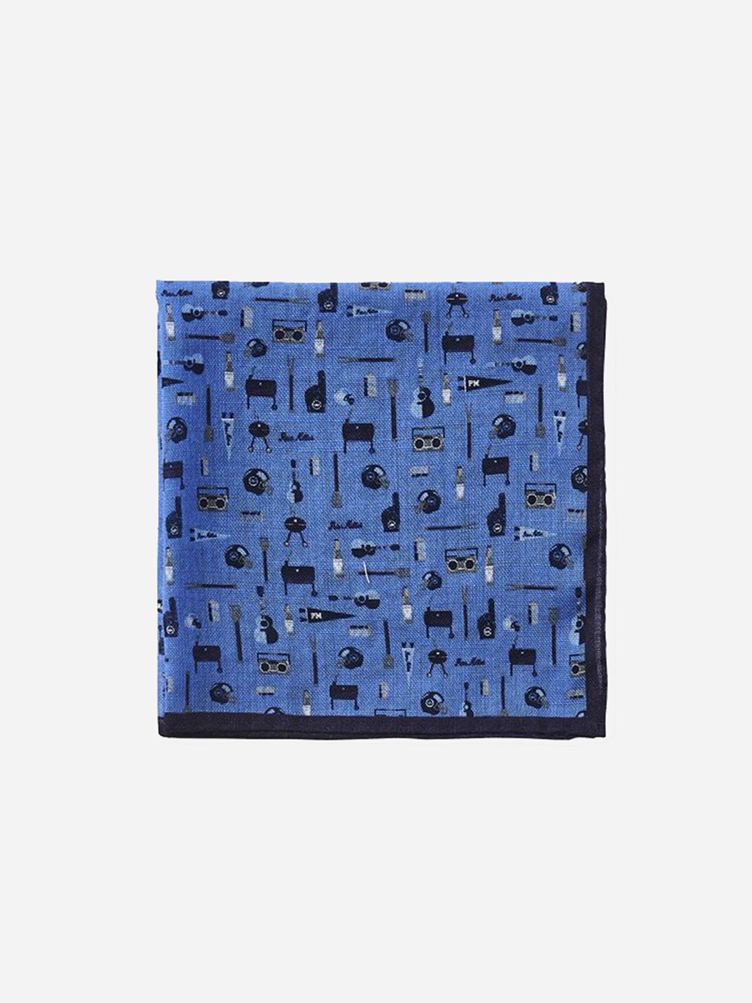 Peter Millar Tailgate Print Pocket Square - Saint Bernard