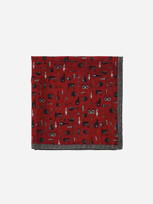 Peter Millar Tailgate Print Pocket Square