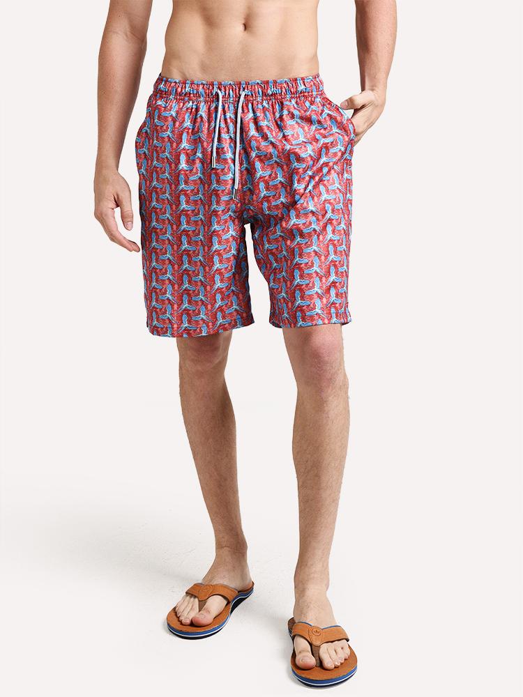 Peter Millar Men's Birds Of Paradise Swim Trunk - Saint Bernard