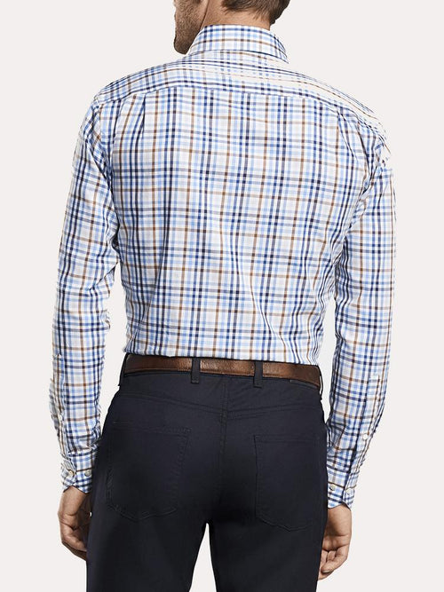 Peter Millar Chukka Multicolor Check Sport Shirt