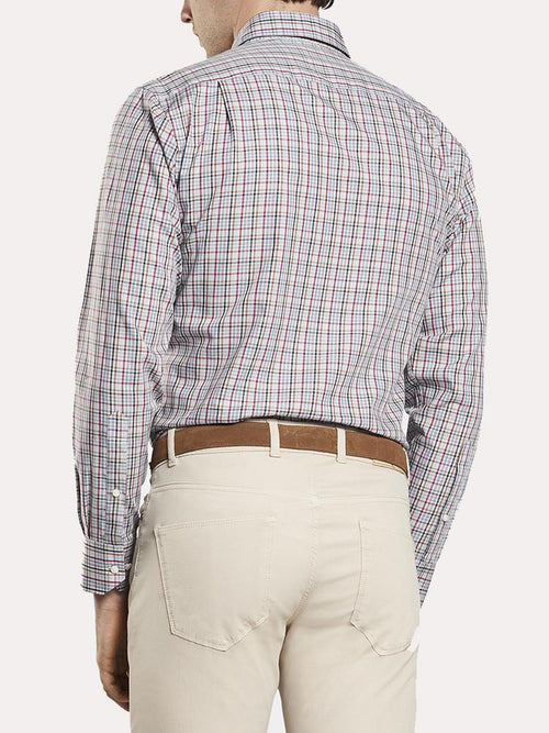 Peter Millar Frost Micro Check Sport Shirt