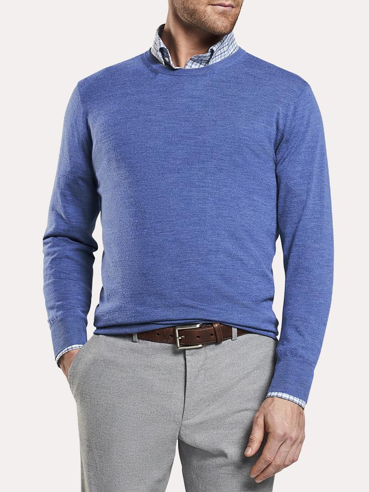 Peter Millar Excursionist Flex Crewneck Sweater - Saint Bernard