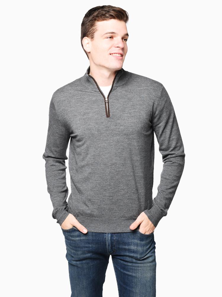 Peter Millar Men’s Excursionist Flex Quarter-Zip Sweater - Saint Bernard