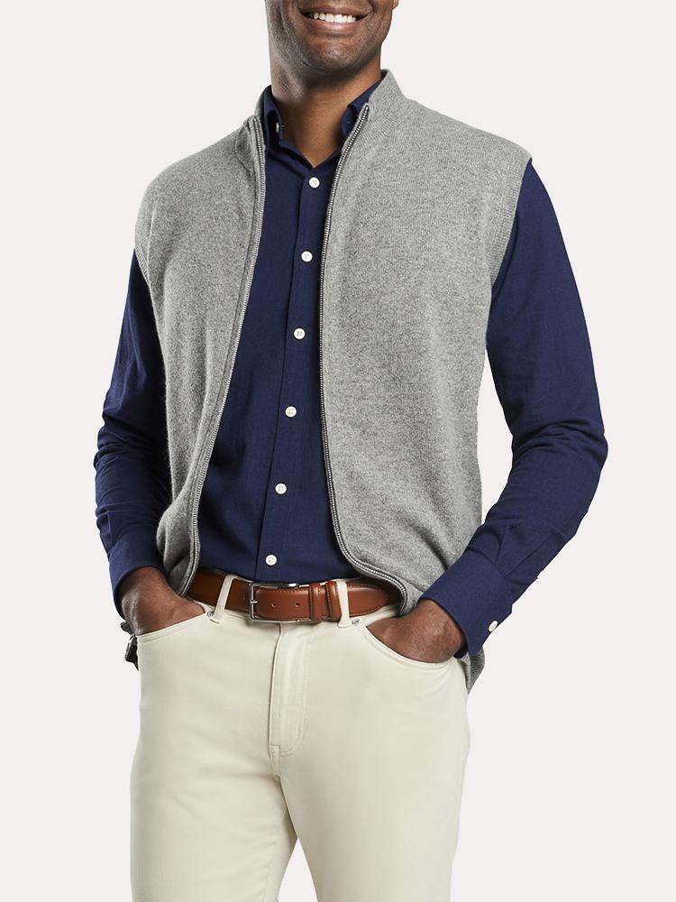 Peter Millar Crown Comfort Cashmere Full Zip Vest
