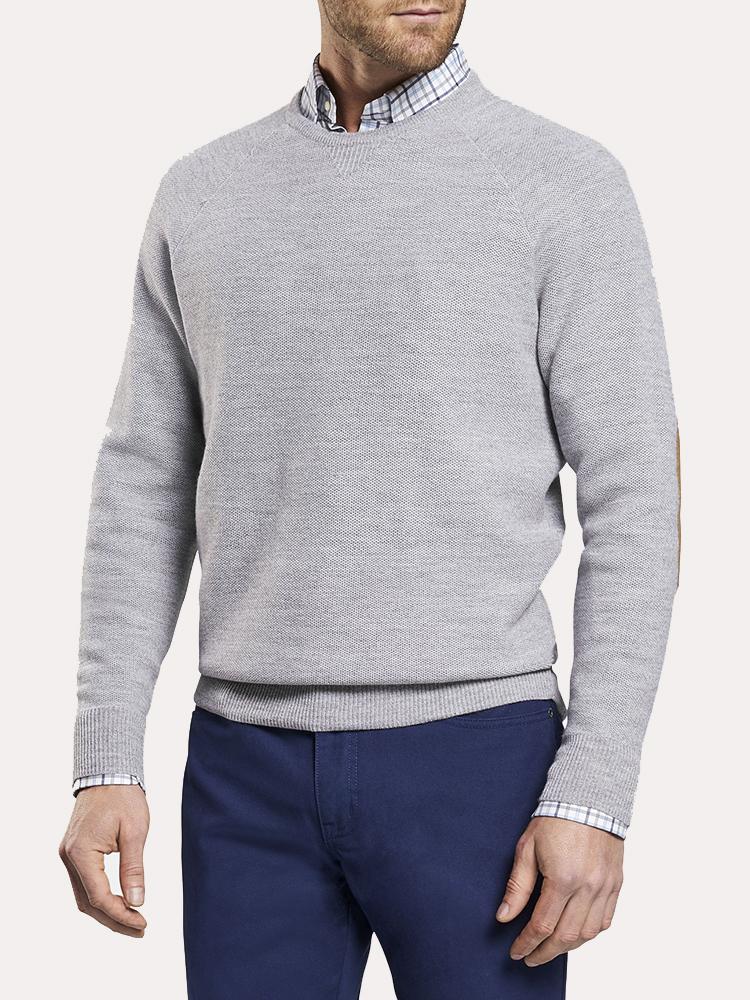 Peter Millar Honeycomb Crewneck Sweater - Saint Bernard