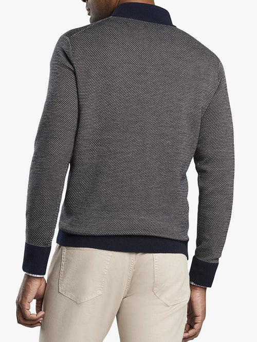 Peter Men’s Jacquard Quarter-Zip Sweater