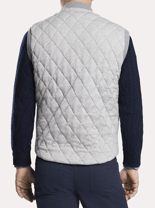 Peter Millar Mountainside Mills Full-Zip Birdseye Vest