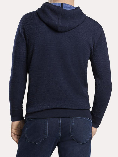 Peter Millar Mountainside Sierra Waffle-Stitch Hoodie