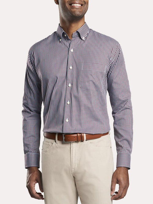 Peter Millar Crown Soft Stretch Gingham Sport Shirt