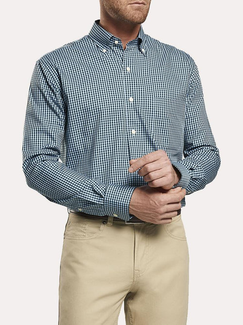 Peter Millar Crown Soft Stretch Gingham Sport Shirt