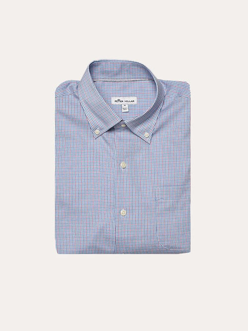Peter Millar Men's Crown Soft Stretch Middlebury Mirco Sport Shirt