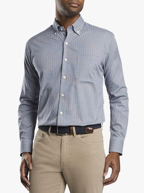 Peter Millar Men's Crown Soft Stretch Middlebury Mirco Sport Shirt