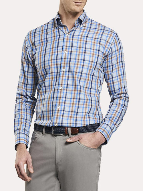 Peter Millar Baker Island Multi Gingham Sport Shirt