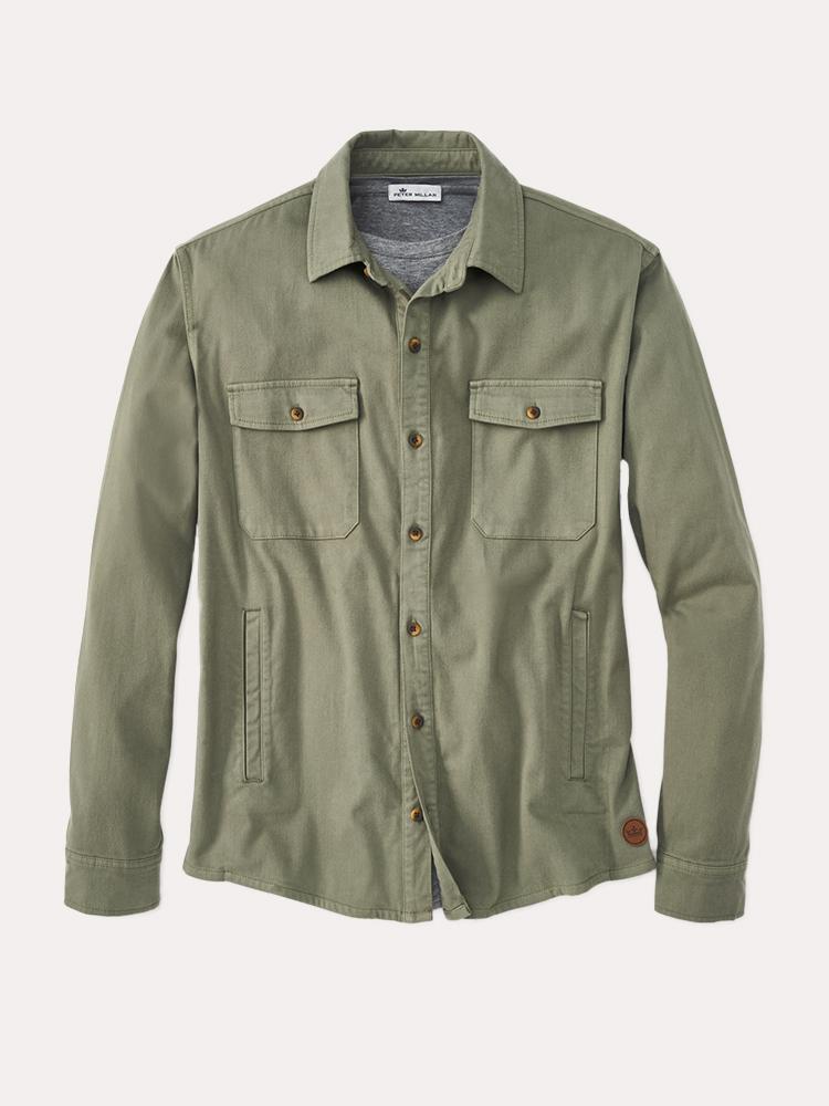 Peter Millar Men's Moleskin Shirt Jacket - Saint Bernard