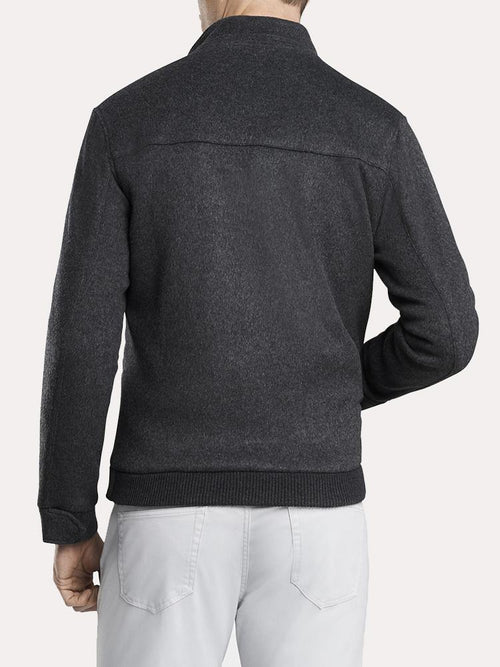 Peter Millar Crown Flex Fleece Bomber Jacket
