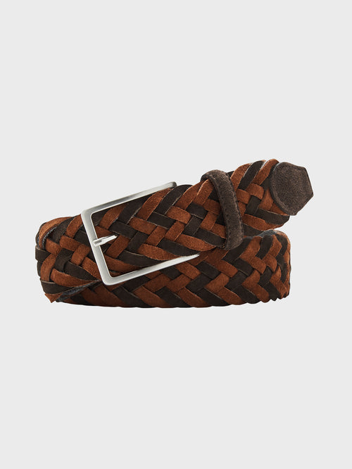 Peter Millar Crown Men's Braided Suede Belt