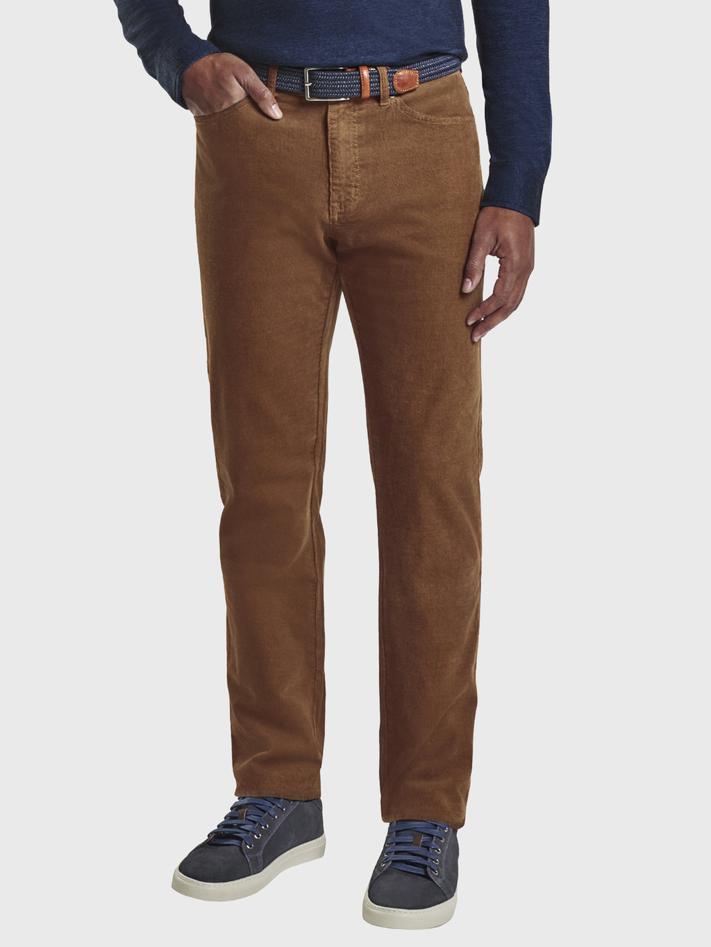 Peter Millar Crown Men's Superior Soft Corduroy Five-Pocket Pant - Saint Bernard