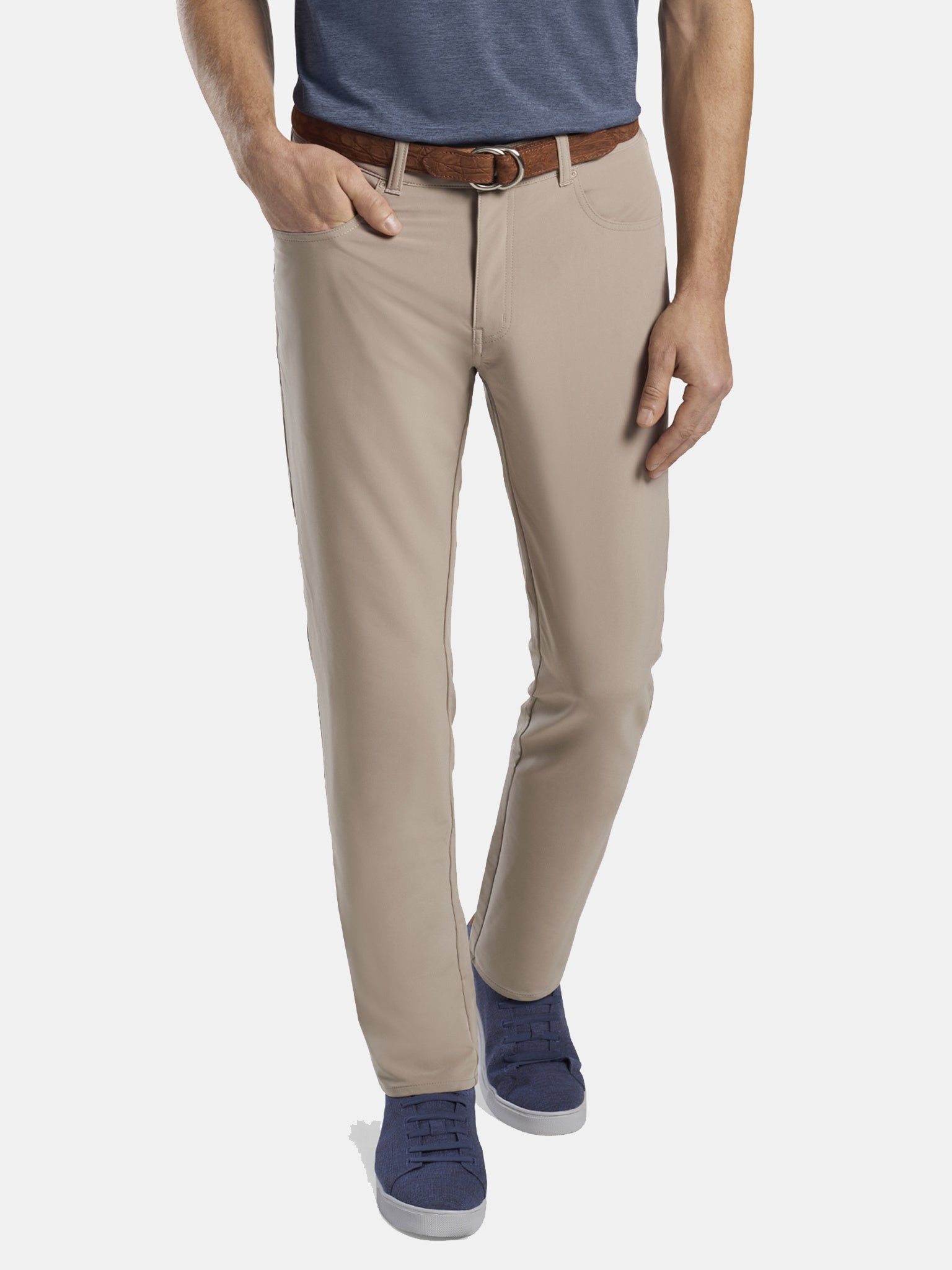 Peter Millar Crown Crafted Men's Kirk Performance Five-Pocket Pant - Saint Bernard