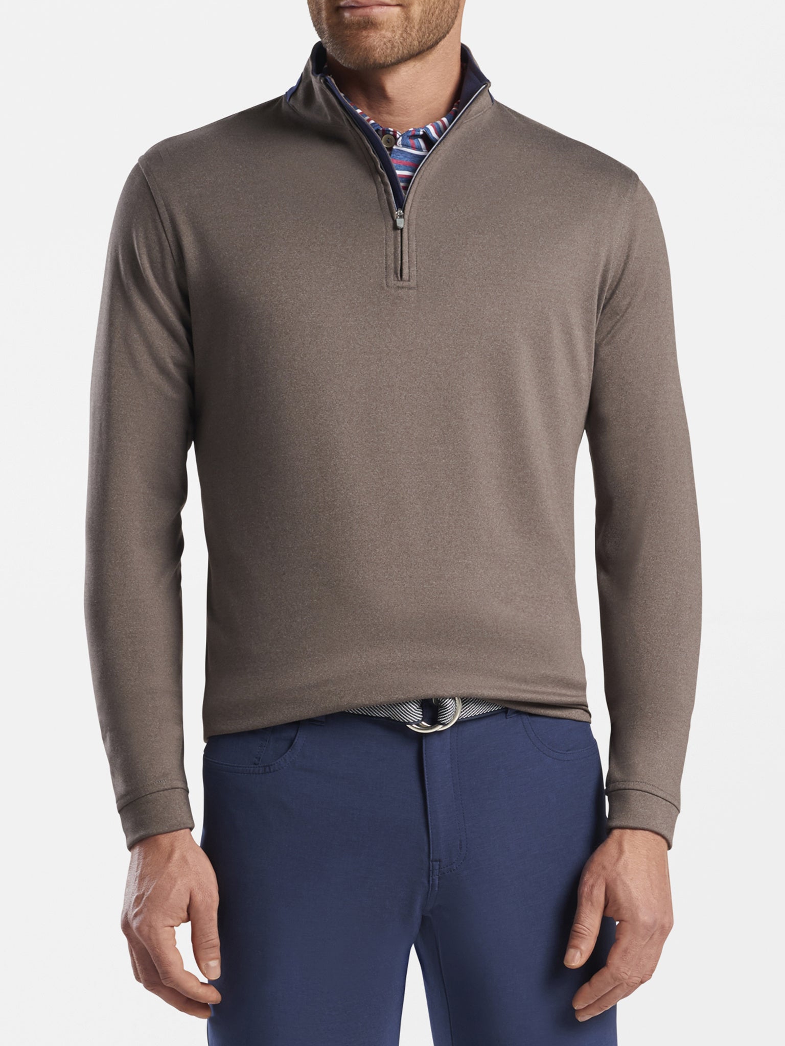 Peter Millar Crown Sport Men's Mackay Performance Quarter-Zip - Saint Bernard