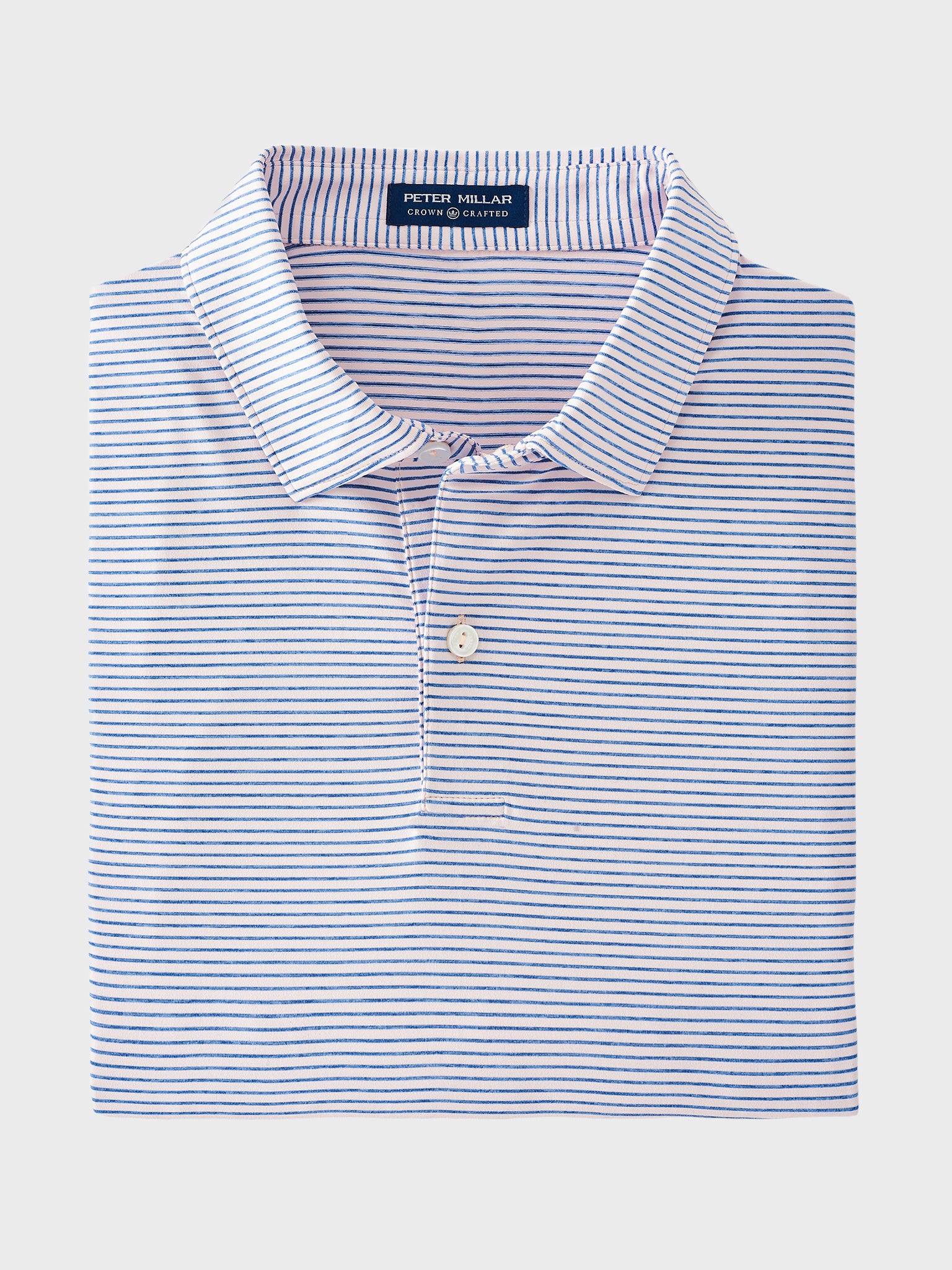 Peter Millar Crown Crafted Men's Bullock Performance Polo - Saint Bernard