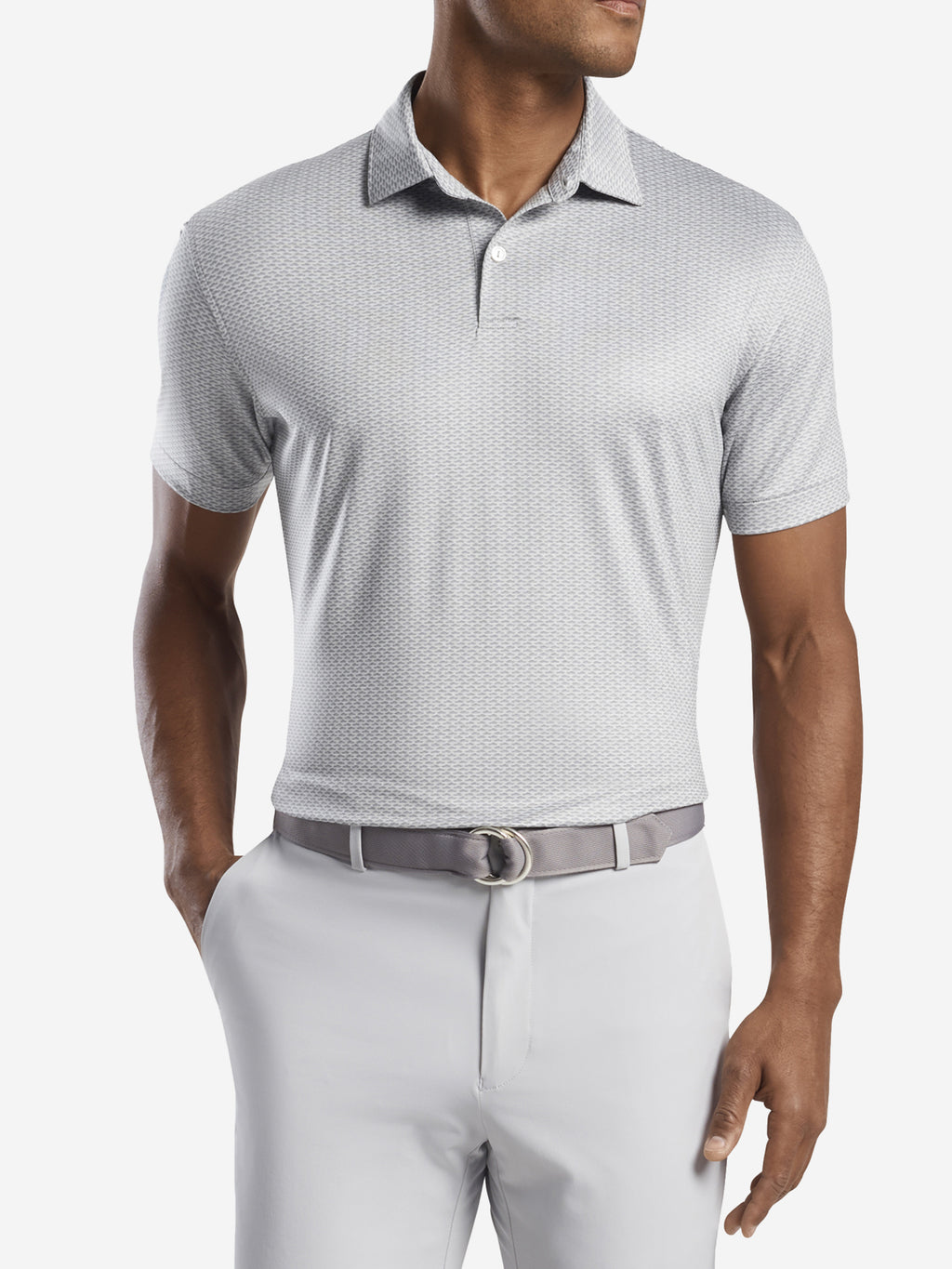 Peter Millar Crown Crafted Men's Geddes Performance Polo - Saint Bernard