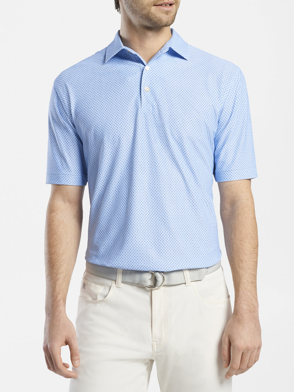 Peter Millar Crown Sport Men's Fir Performance Polo - Saint Bernard